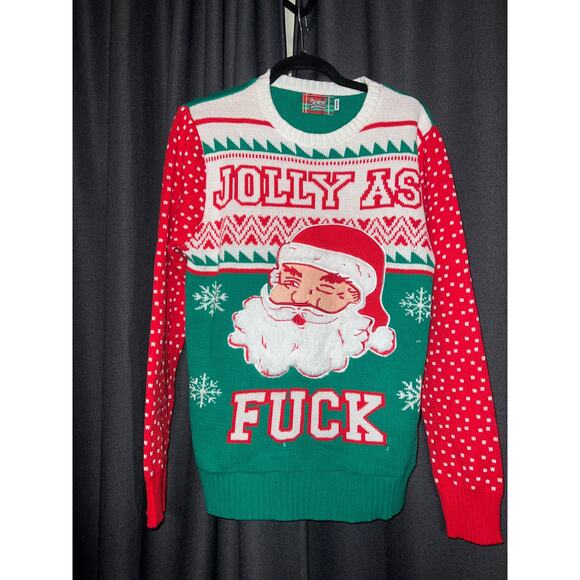 Ugly Christmas Sweater Xmas Size Medium Spencer’s - Picture 1 of 3